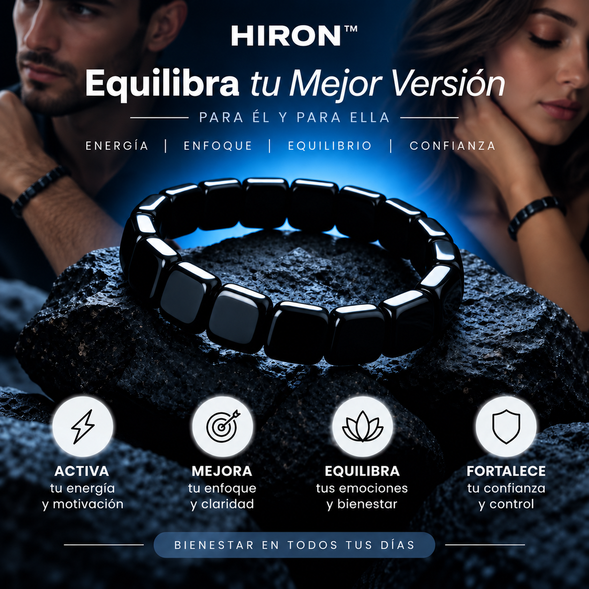 Hiron™ Pulsera De Hematita